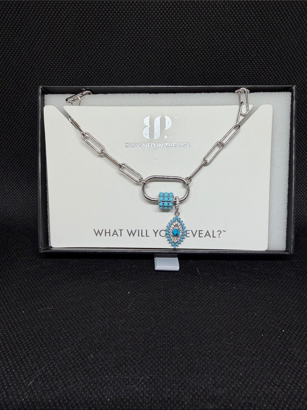 Outlaw Collection: Rhodium and Synthetic Turquoise Magnesite